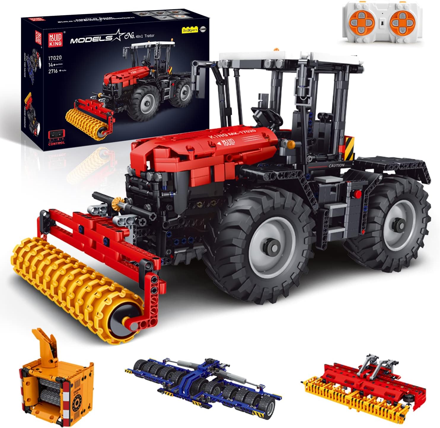 Конструктор Mould King Technic Трактор с дистанционно управление (17020)