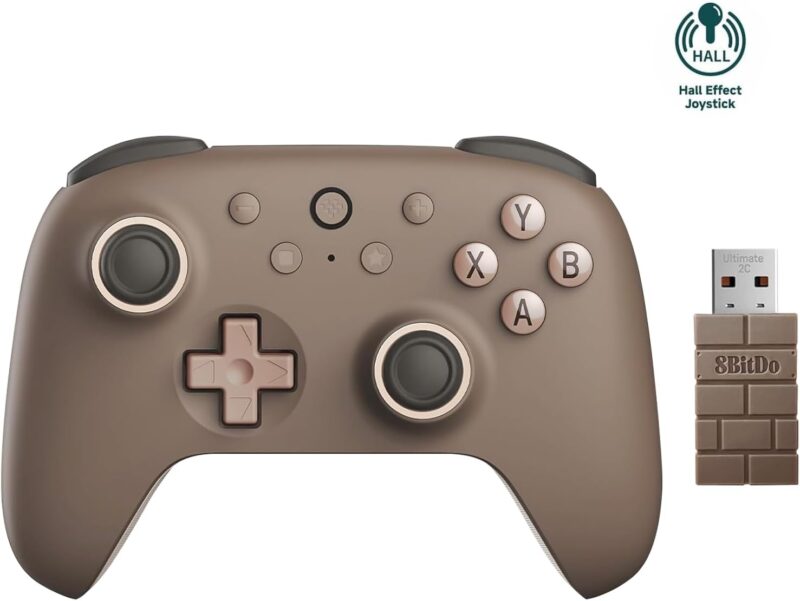 8Bitdo Ultimate 2C Безжичен контролер за PC & Android 1000Hz Brownie