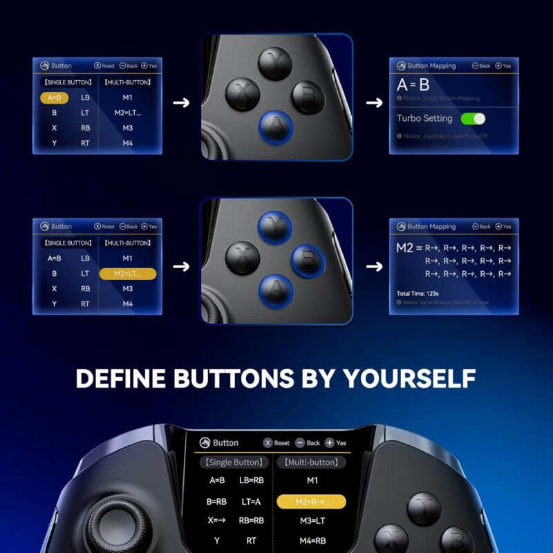 FIEHDUW ManbaOne Контролер за игри с интерактивен екран Black 3