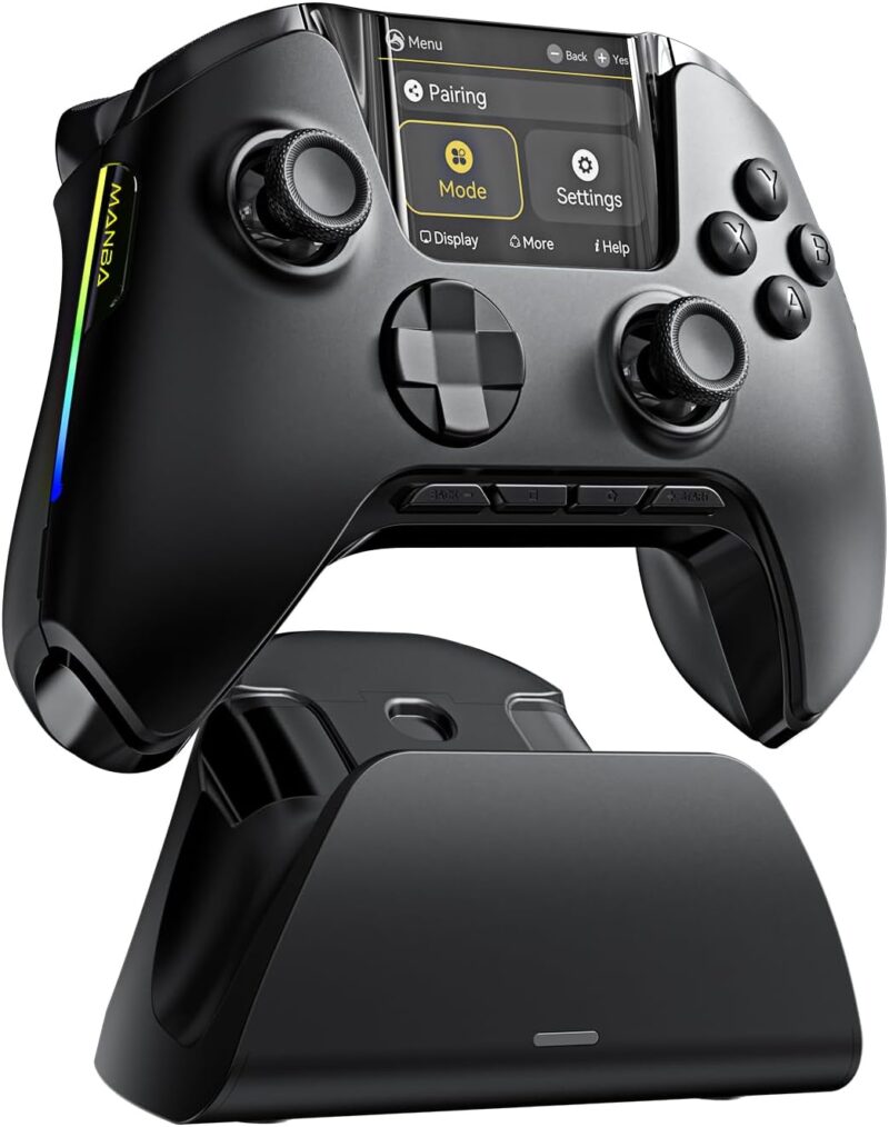 FIEHDUW ManbaOne Контролер за игри с интерактивен екран Black FIEHDUW ManbaOne Контролер за игри с интерактивен екран Black