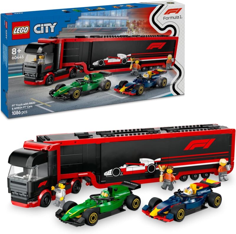 LEGO City – Камион от F1 с коли RB20 и AMR24 (60445)