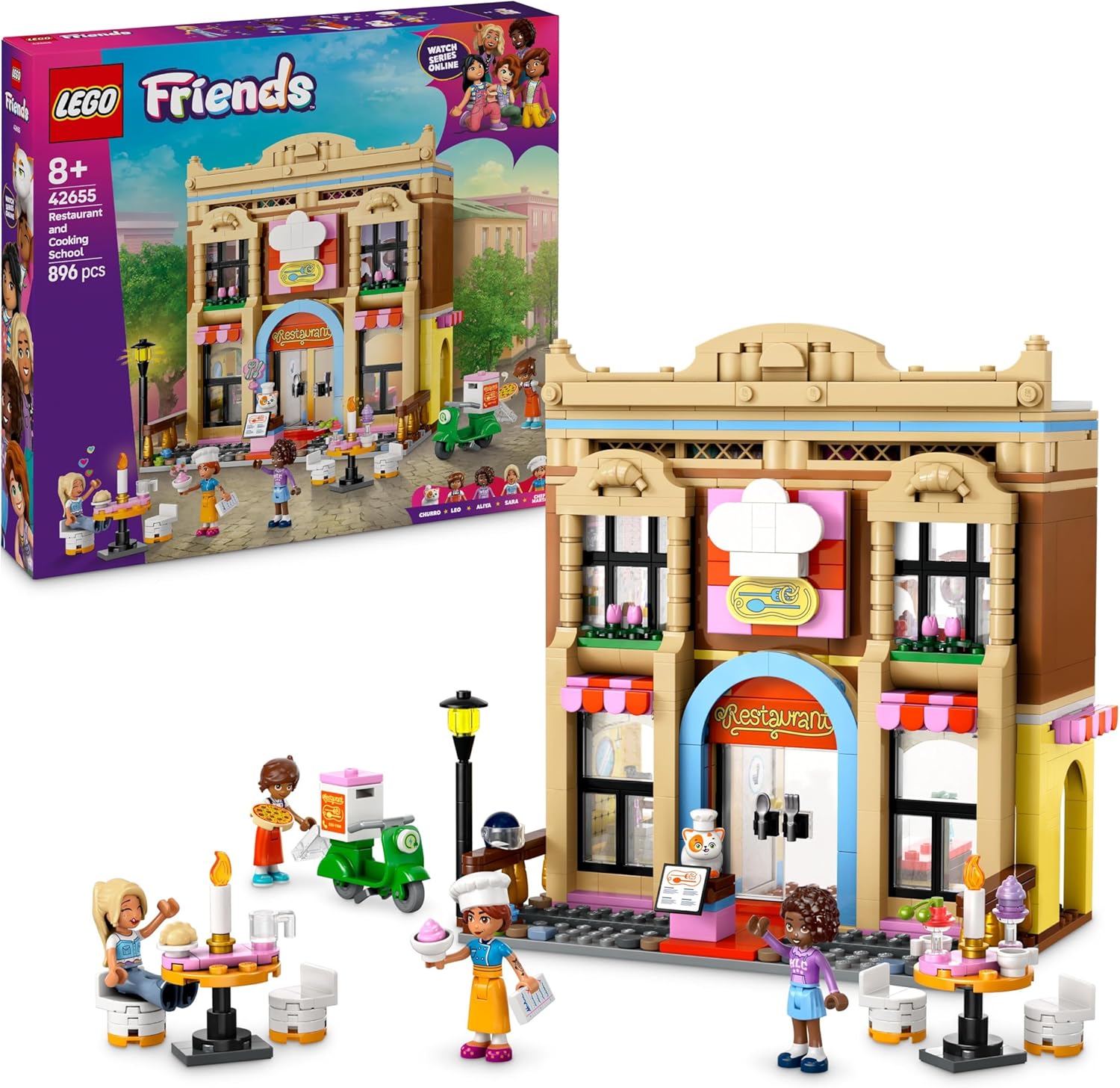 LEGO Friends – Ресторант и кулинарно училище (42655)