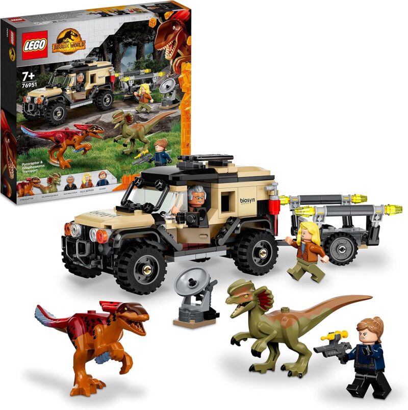 LEGO Jurassic World – Превоз на пирораптор и дилофозавър (76951)