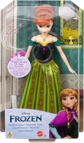 Mattel Disney Princess Frozen Кукла Анна с музика