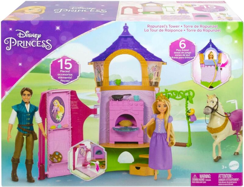 Mattel Disney Princess Frozen Кукла Игрален комплект Кулата на Рапунцел