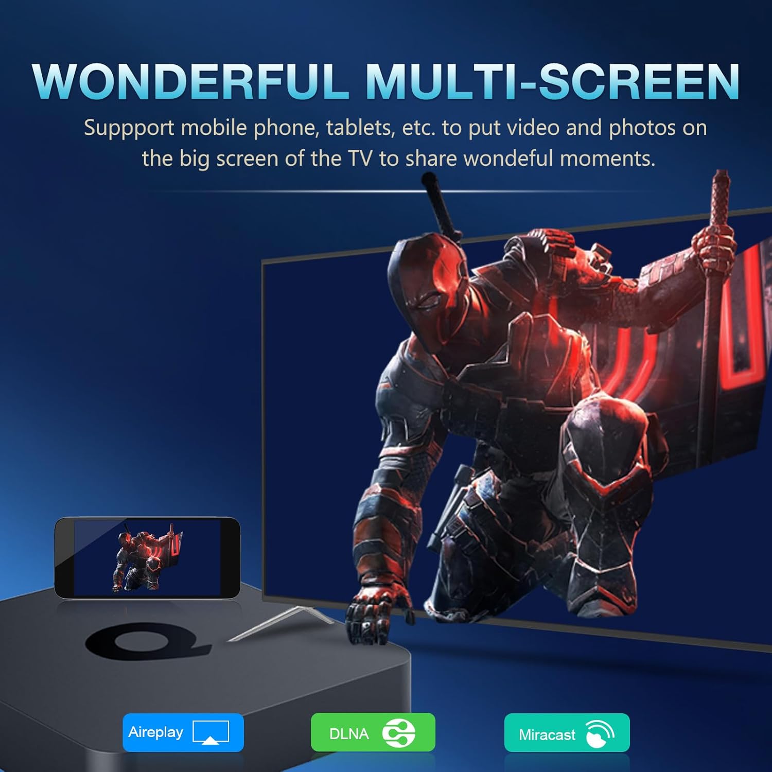 TUREWELL Q1 4K Android TV Box 10 2GB RAM 16GB ROM Cortex-A53 Мултимедиен плеър - Image 8