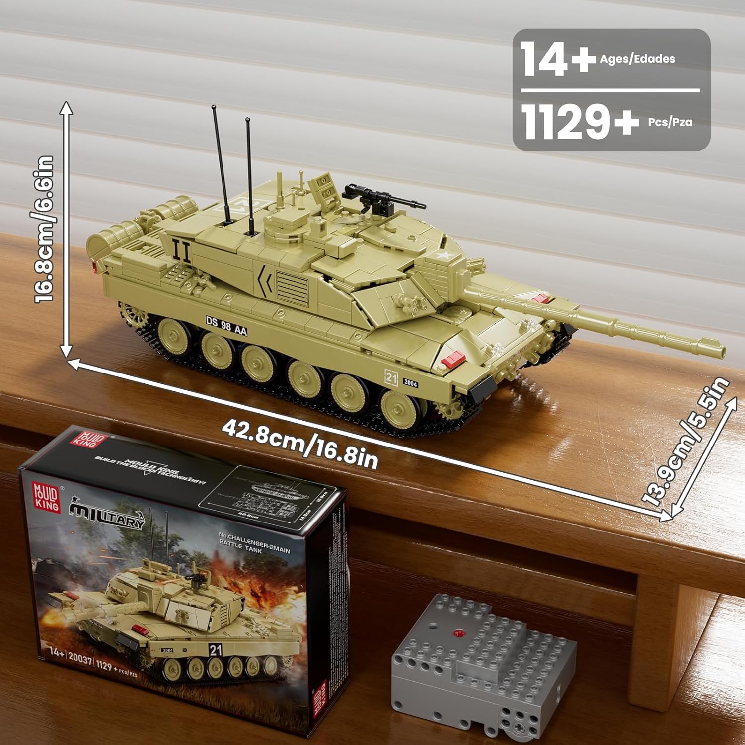 Конструктор Mould King Technic Challenger 2 танк с Дистанционно управление (20037) - Image 2