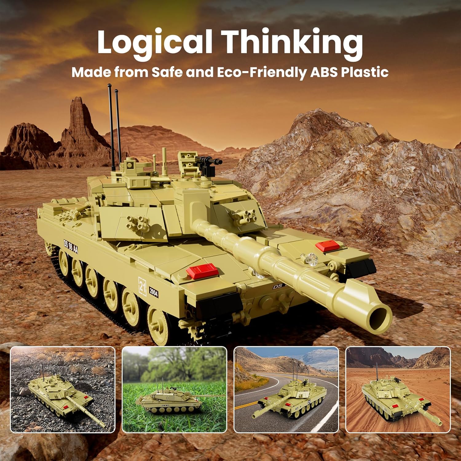 Конструктор Mould King Technic Challenger 2 танк с Дистанционно управление (20037) - Image 3