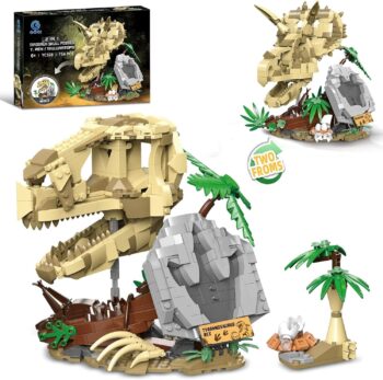 Конструктор QLT Qiaoletong Фосили от череп на динозавър 2 в 1 T-Rex