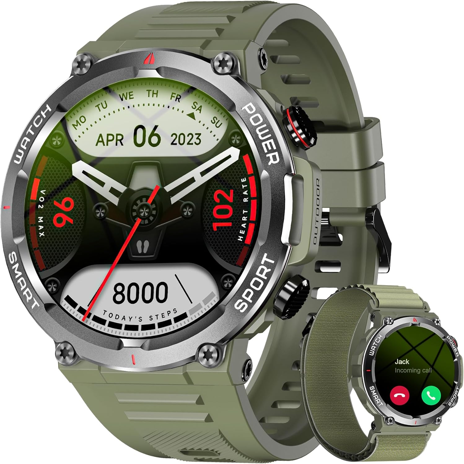 Смарт часовник Blackview W50 Men’s Smart Watch 1.39  Inch Display Green