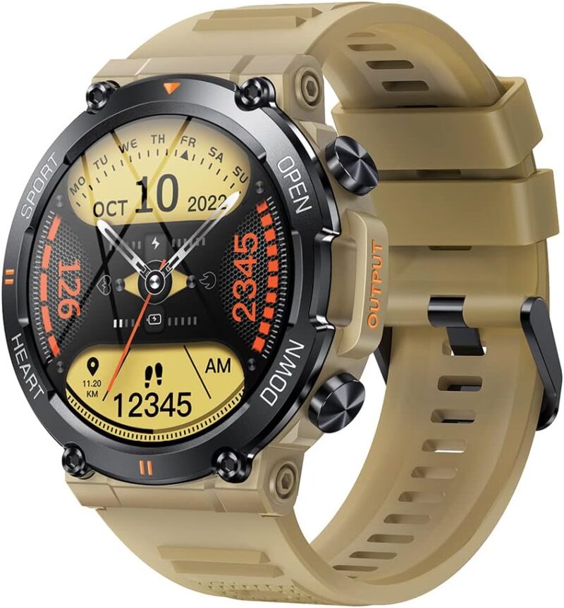 Смарт часовник GaWear K-56 Pro Men's Smart Watch 1.39 Inch Khaki