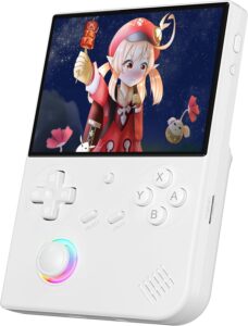 Anbernic RG40XXV Linux System Ретро ръчна конзола за игри 64GB 4 инчов HDMI TV Out White