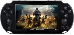 CZT Ретро ръчна конзола за игри 2 000+ видеоигри 4.3 инчов HD екран Black