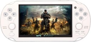 CZT Ретро ръчна конзола за игри 2 000+ видеоигри 4.3 инчов HD екран White