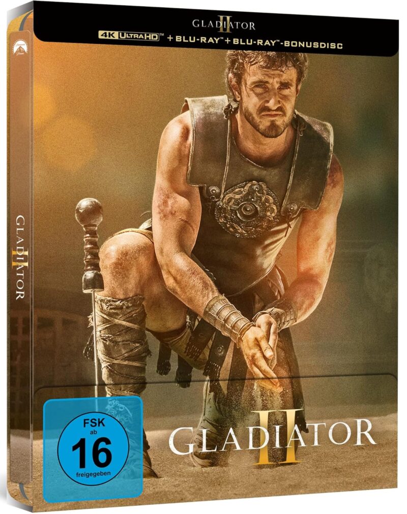 Gladiator II (Гладиатор II) 4K ULTRA HD + Blu-Ray Steelbook