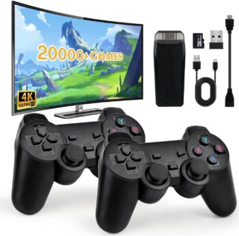 HIULLEN 2 Ретро конзола за игри 4K HDMI 128 GB Wireless 20,000+ игри