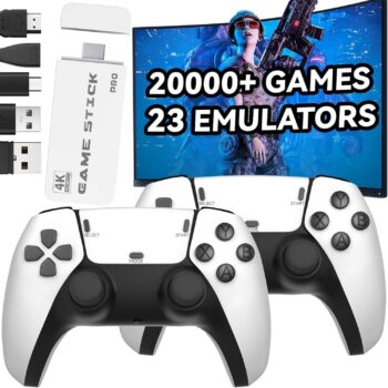 PZNETUE Ретро конзола за игри 4K HDMI 128 GB Wireless 20,000+ игри