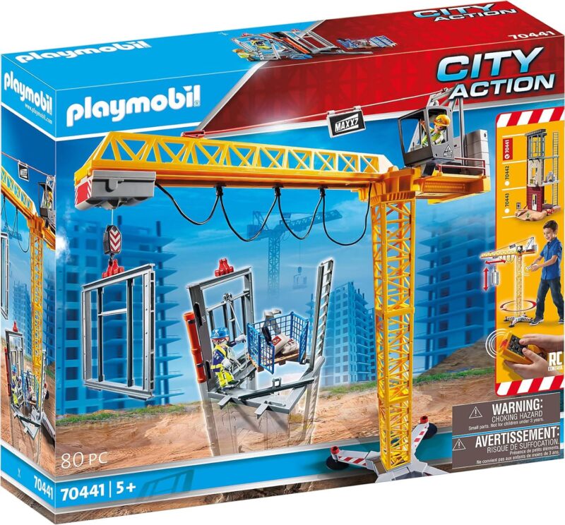 Playmobil City Action Строителен кран вкл. Дистанционно управление (70441)