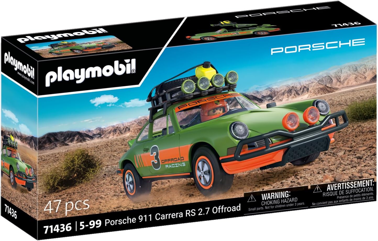 Playmobil Famous Cars Porsche 911 Carrera RS 2.7 Offroad (71436)