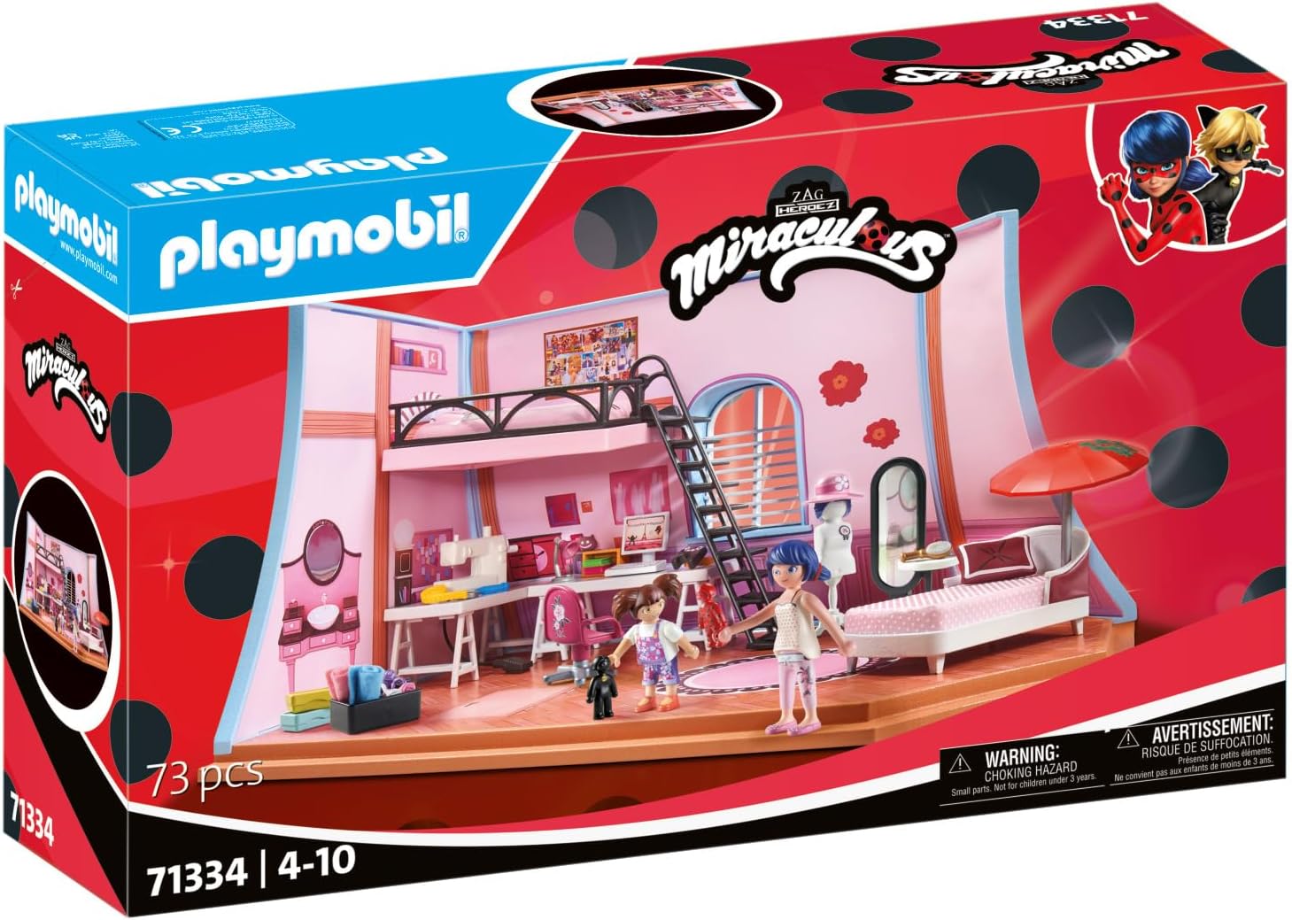 Playmobil Miraculous Мансардата на Маринет (71334)