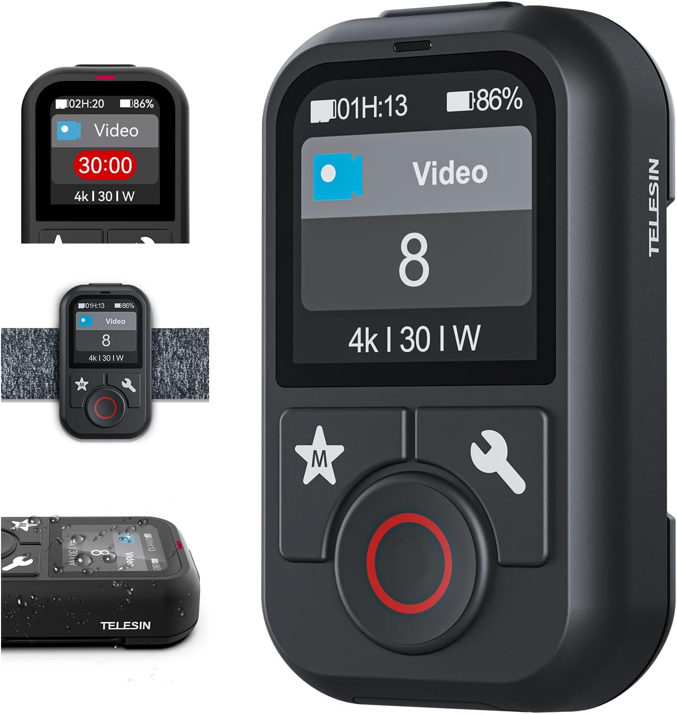 TELESIN Водоустойчиво дистанционно за GoPro HERO