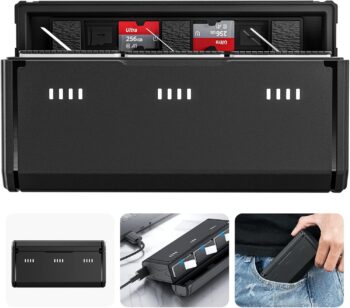 TELESIN Тройно зарядно устройство за батерии GoPro HERO