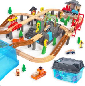 WOODENFUN Комплект за игра Дървено влакче