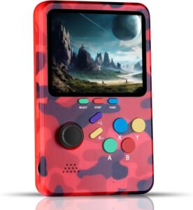 WeLohas Q2 Ретро ръчна конзола за игри 10 000+ видеоигри 64GB 3 инчов HD екран Red