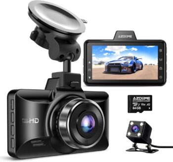 Видеорегистратор AZDOME M01 Pro 1080P WiFi Dash Cam 64GB SD