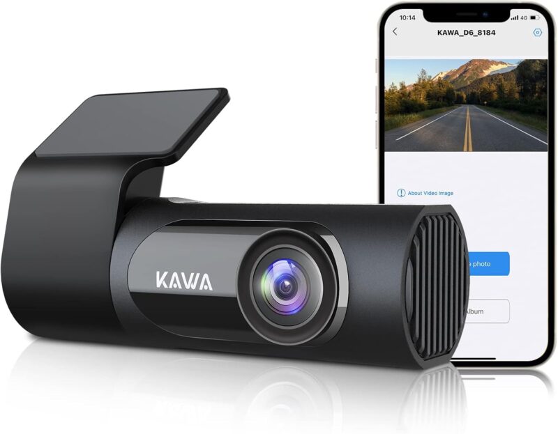 Видеорегистратор KAWA D6 2K QHD WiFi Dash Cam