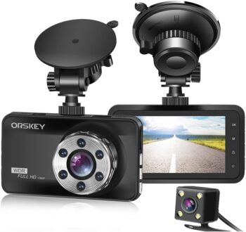 Видеорегистратор ORSKEY CameraCore 1080P WiFi Dash Cam 64GB SD