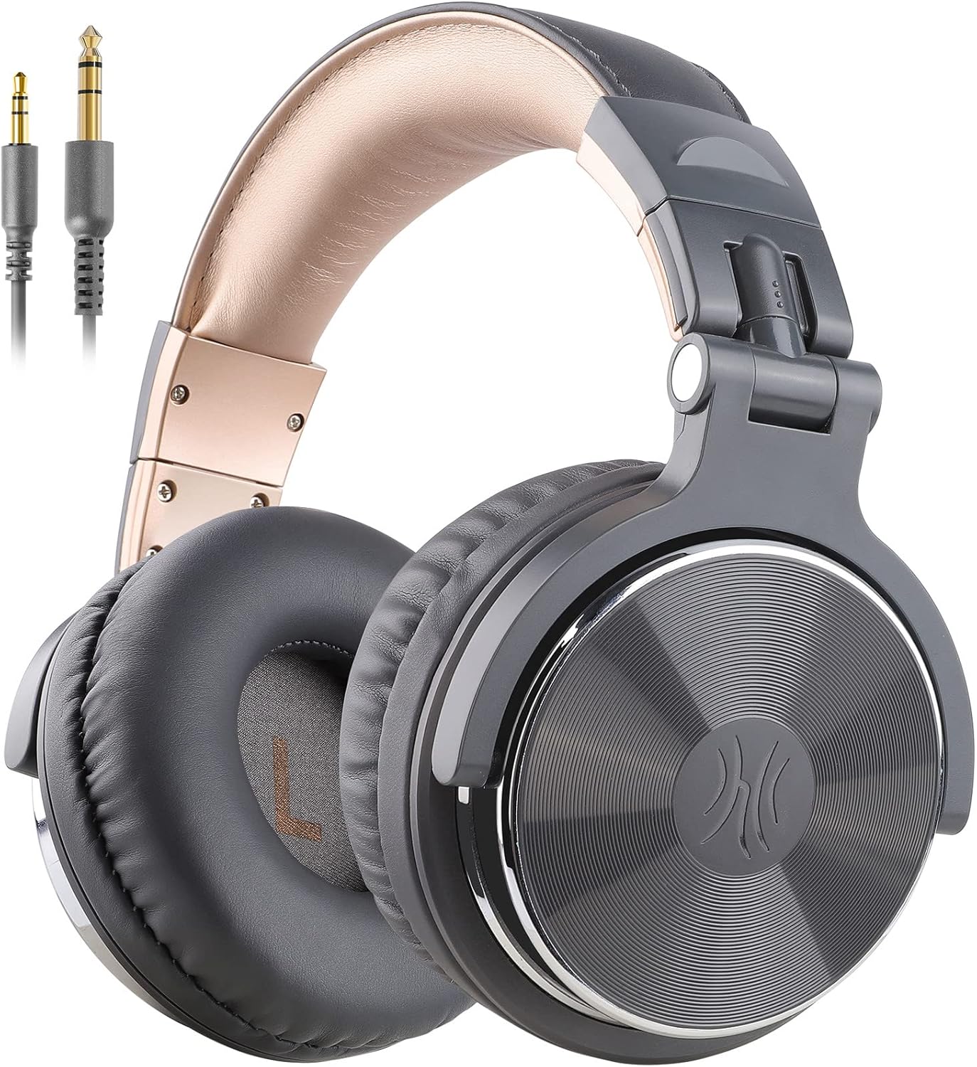 Жични слушалки с микрофон OneOdio PRO-10 On-Ear Headphones Grey-Gold