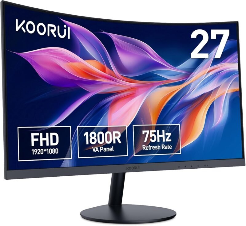 Извит монитор KOORUI 27N5C 27 Inch 75Hz FHD