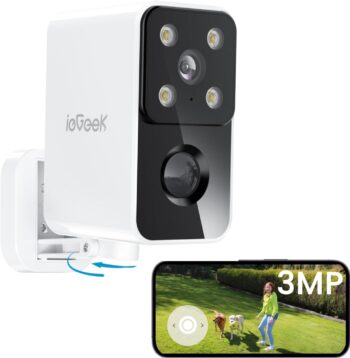 Камера за наблюдение ieGeek S3 Outdoor Surveillance Camera 2K Wi-Fi