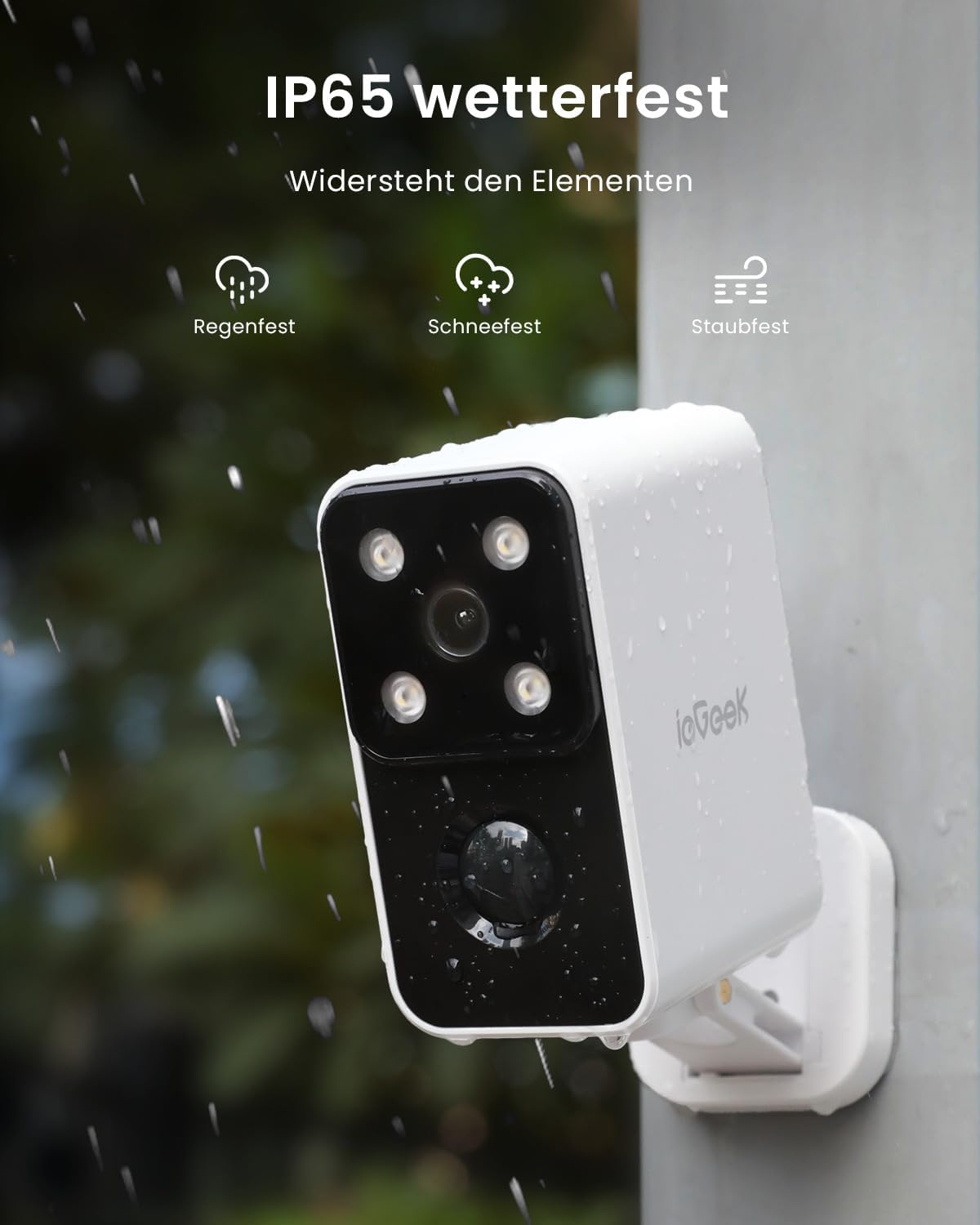 Камера за наблюдение ieGeek S3 Outdoor Surveillance Camera 2K Wi-Fi - Image 6