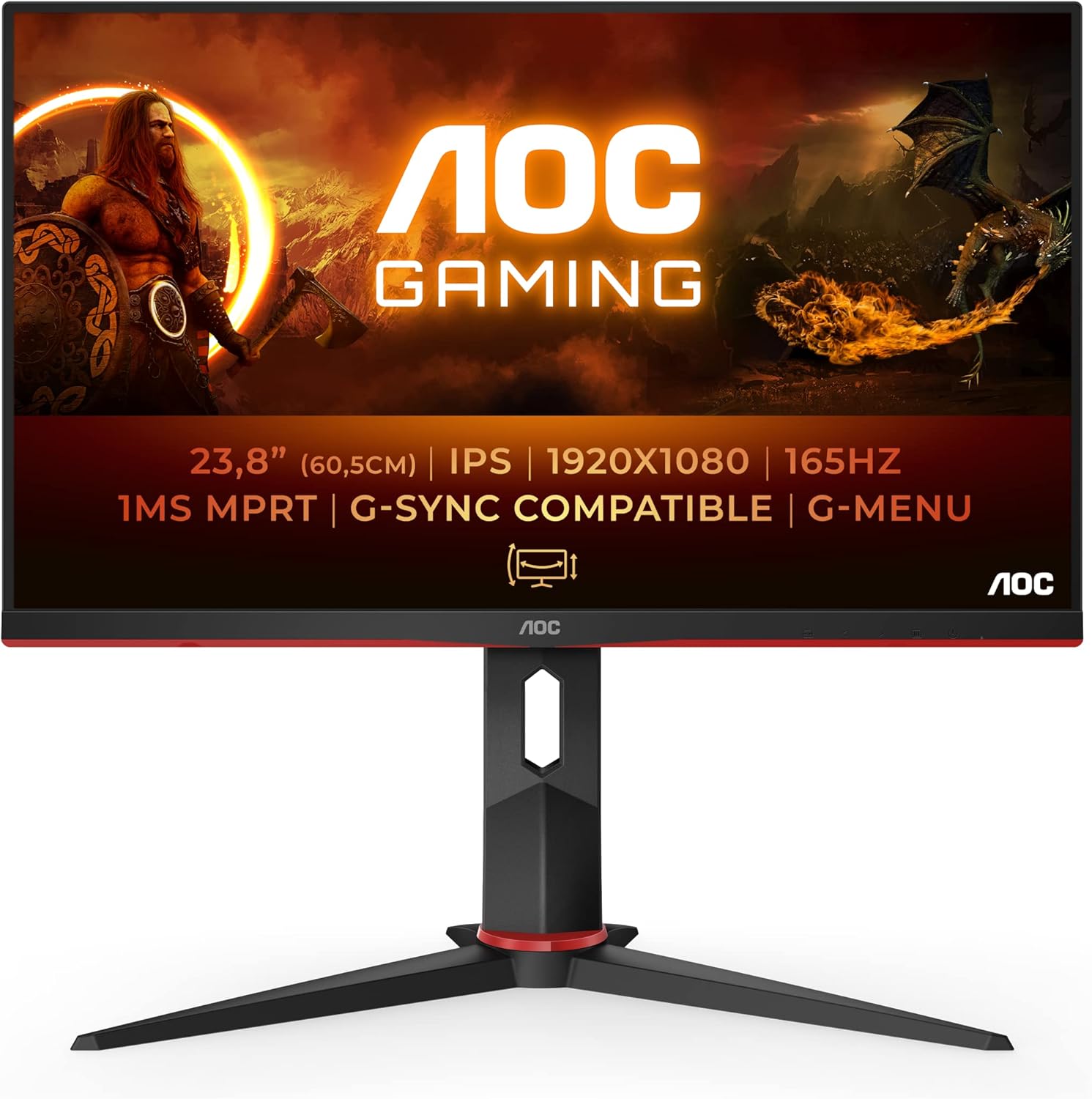 Монитор AOC Gaming 24G2SP 24 Inch 165Hz FHD
