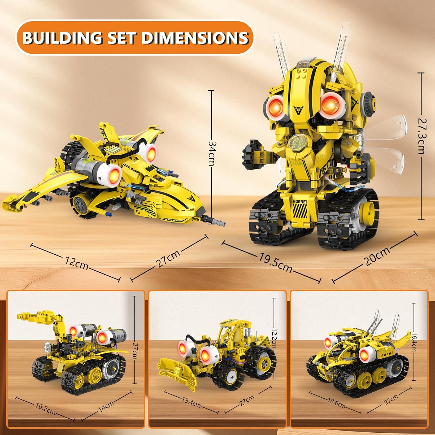 AKWME Играчка Robots PRO с дистанционно управление - 5 в 1 - Image 2