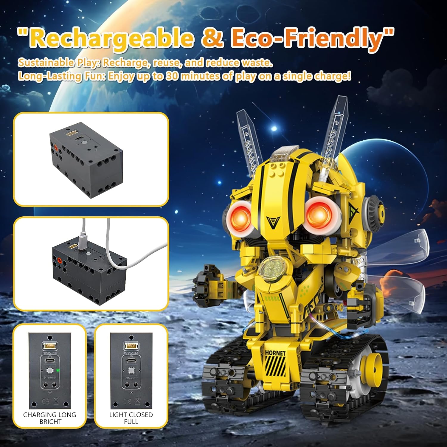 AKWME Играчка Robots PRO с дистанционно управление - 5 в 1 - Image 5
