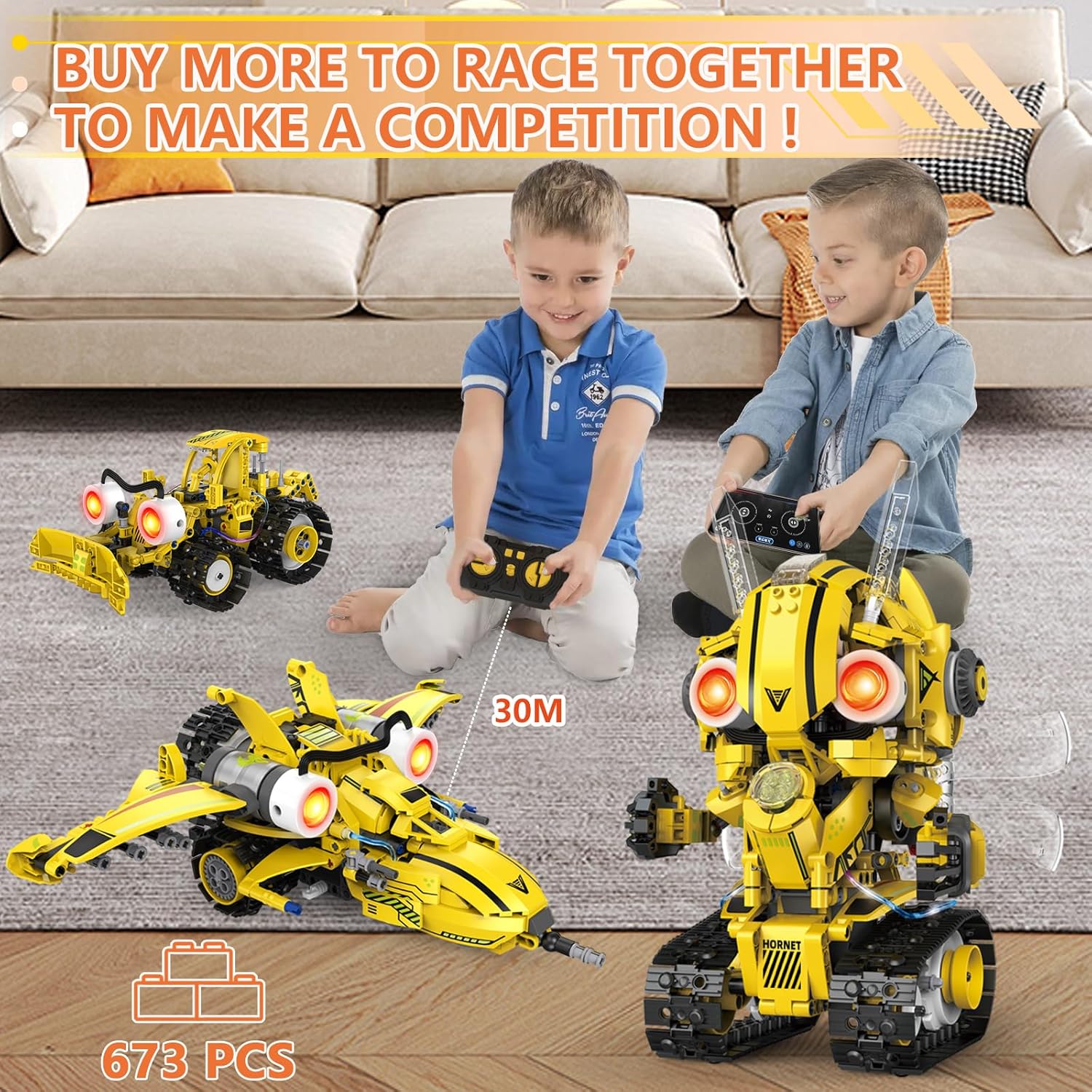 AKWME Играчка Robots PRO с дистанционно управление - 5 в 1 - Image 6