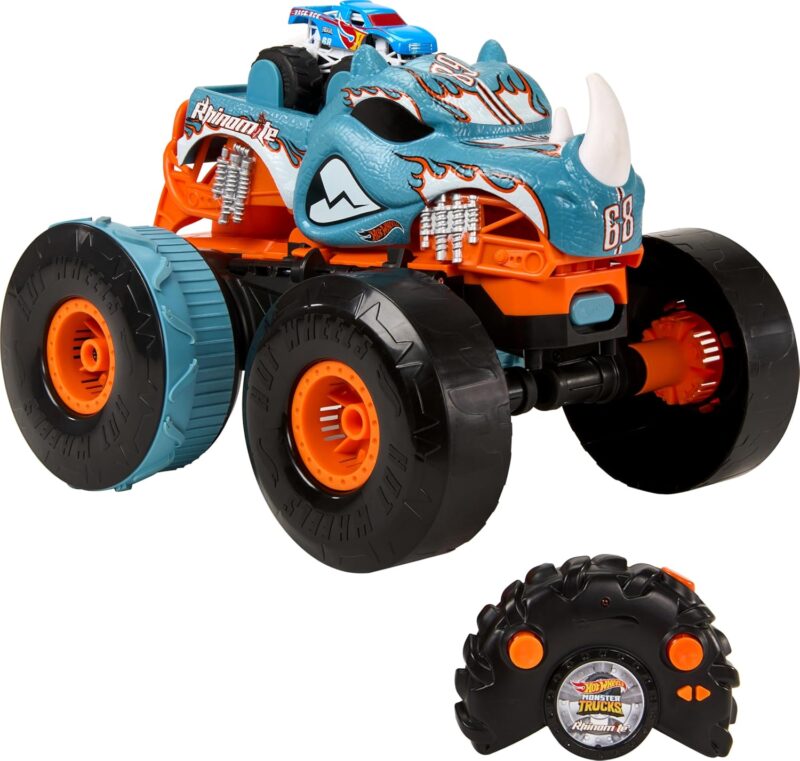 Hot Wheels Monster Trucks Convertible Rhinomite 1:12 Scale с дистанционно управление
