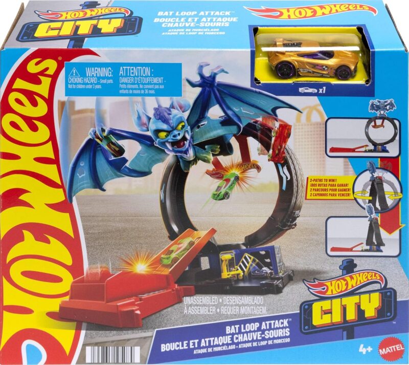 Hot Wheels Игрален комплект Bat Loop Attack
