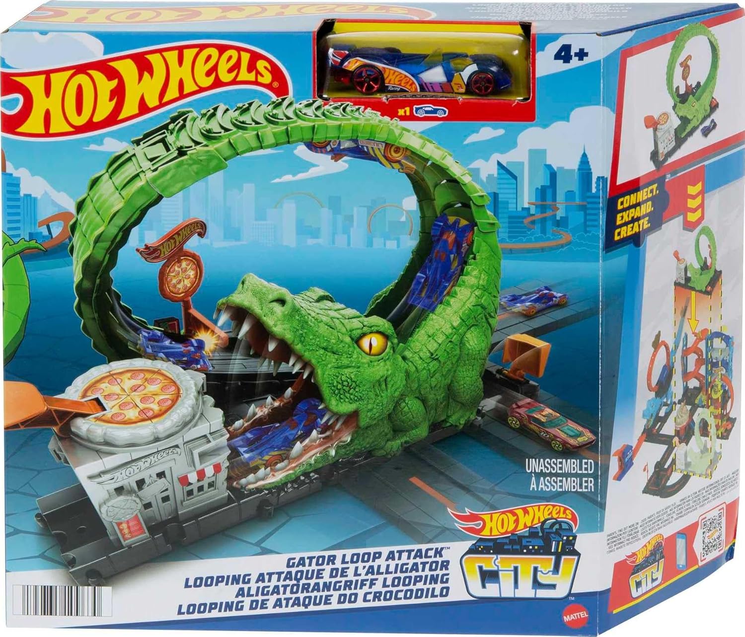 Hot Wheels Игрален комплект Crocodile Attack
