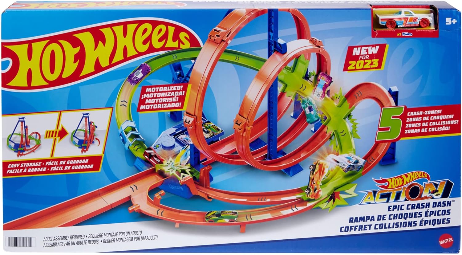 Hot Wheels Игрален комплект Epic Crash Race