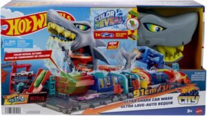 Hot Wheels Игрален комплект Let’s Race Ultimate Shark Car Wash