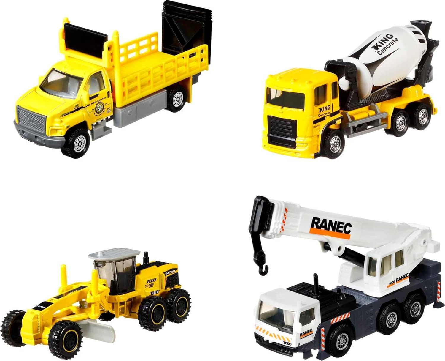 Matchbox HCC07 Комплект играчки от 4 Строителни машини - Image 2