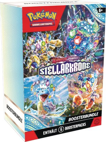 Pokémon TCG Карти - 6 бустер пакета Bundle Crimson & Purple – Stellar Crown