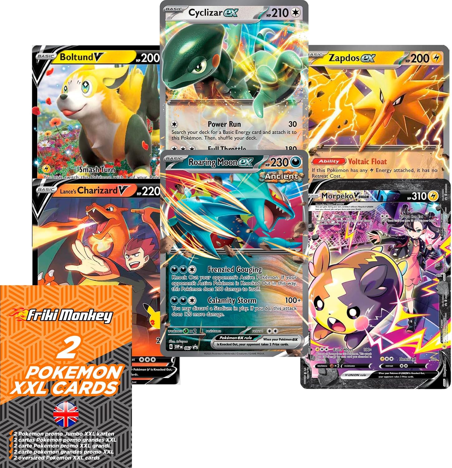 Pokémon TCG Карти – 2-Pack Giant GX VMAX Mega V Cards