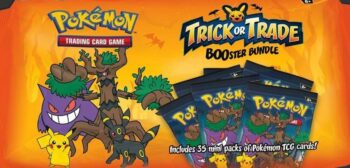 Pokémon TCG Карти – 35 бустер пакета Trick or Treat PKM Halloween Booster + Heartforcards