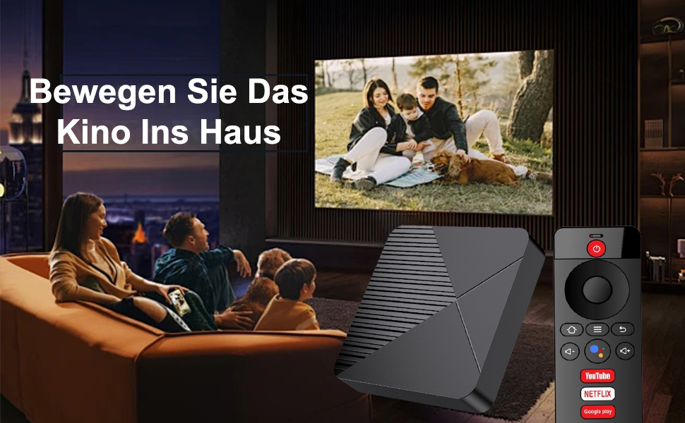 Rupa Rupa Box RUPA 8K UHD Android 13 TV Box 32GB Wi-Fi 6 Мултимедиен плеър