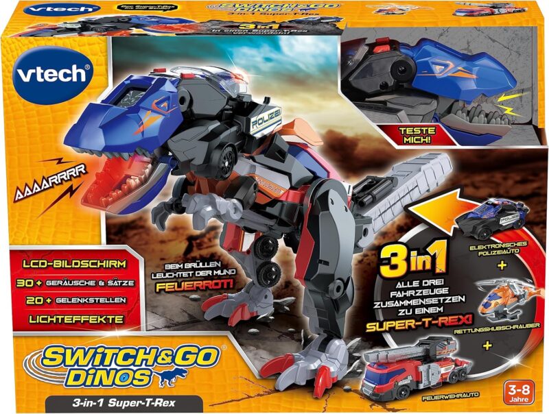 VTech Трансформатор 3 в 1 Super T-Rex